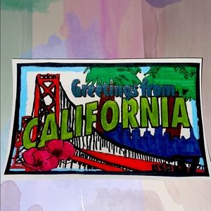 “Greetings from California” Postcard